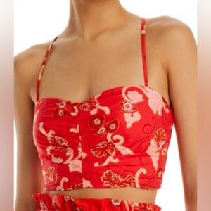 A.L.C. Women’s 4 Arit Cotton Printed Cropped Top